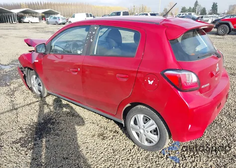 2021 Mitsubishi Mirage Carbonite Edition/Es/Le z USA, uszkodzony, nr VIN ML32AUHJ8MH007945